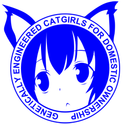 Logo: Genetically engineered catgirls for domestic ownership